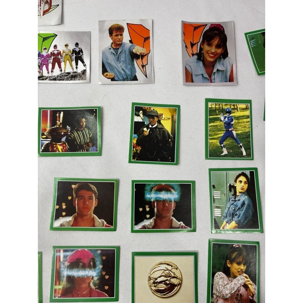 LOT 50+ Merlin Collections Mighty Morphin Power Rangers TRADING STICKER/ROLL